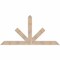 Ekena Millwork Saratoga Smooth Timber Gable Bracket, Douglas Fir, 84"W x 42"H x 3 1/2"D x 5 1/2"F, 12/12 Pitch GBW084X42X0406SAR00SDF - alternate 1